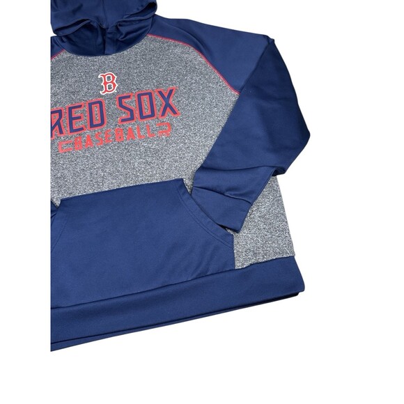 Boston Red Sox Baseball Hoodie Navy Gray Pullover Fanatics X-Large Logo MLB - Picture 2 of 9